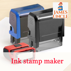 Ink stamp maker Mr. Sujit Das in Lake Gardens